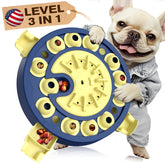 KADTC U.S. Brand & Design - 3 Levels of Challenge -4 Ways to Play - Advanced Dog Puzzle Toy for Small/Medium/Large Smart Dogs Mental Stimulation Toys Puppy Treat Puzzles Interactive Brain Mind Games
